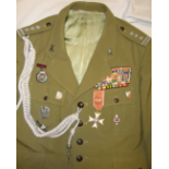 C1960 Cold War Era Polish Officers 'Summer' Uniform Complete With Order of Polonia Restituta