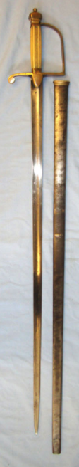 C1780 British Infantry Officer's Sword With Spadroon Style Hilt, Antique Ivory Handle, Langet - Image 3 of 3