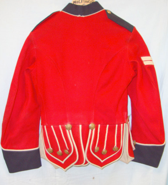 WW1 Period British Corporal's, Scarlet Doublet Front Tunic.   This is a splendid, original WW1 era - Image 3 of 3