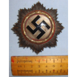 WW2 Nazi German Cross In Gold (Awarded To Holders Of The Iron Cross 1st Class For Further Valour)