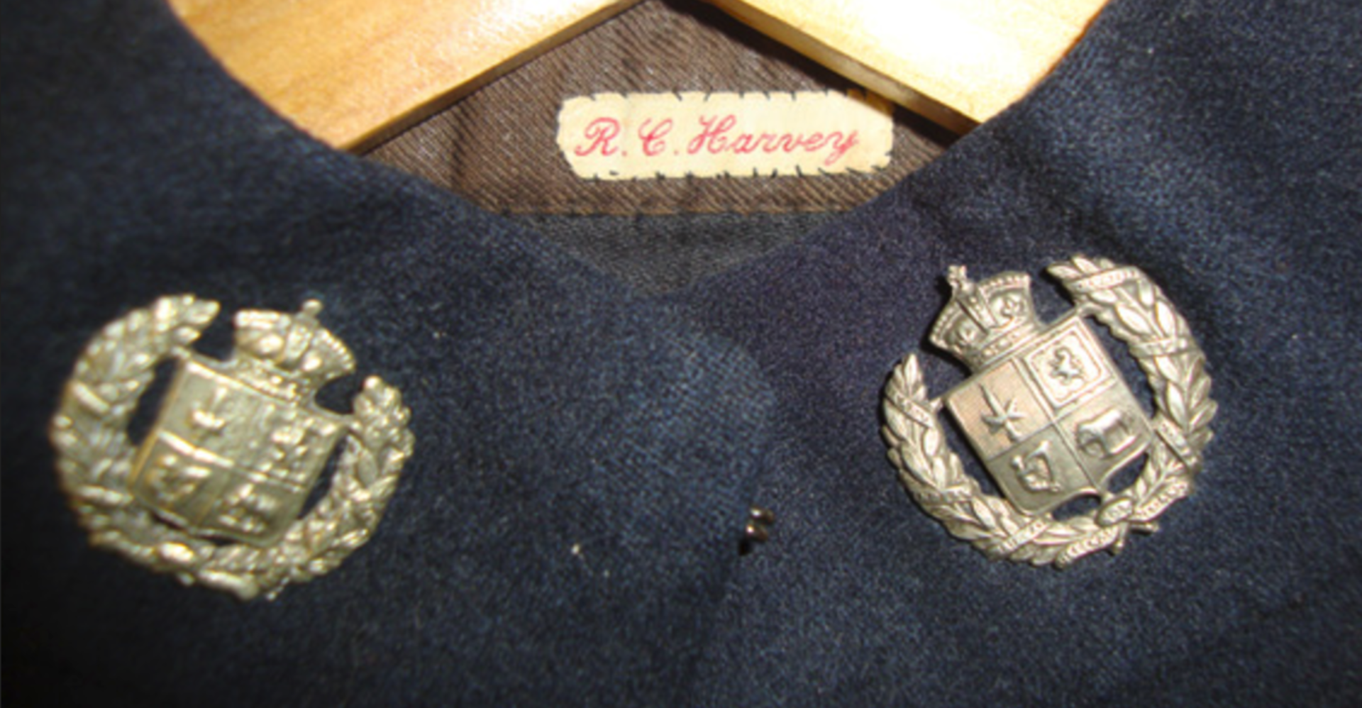 Scarce, East Indian Railway Regiment Officers Tunic To Lieutenant R.C. Harvey.   An original, - Image 2 of 3