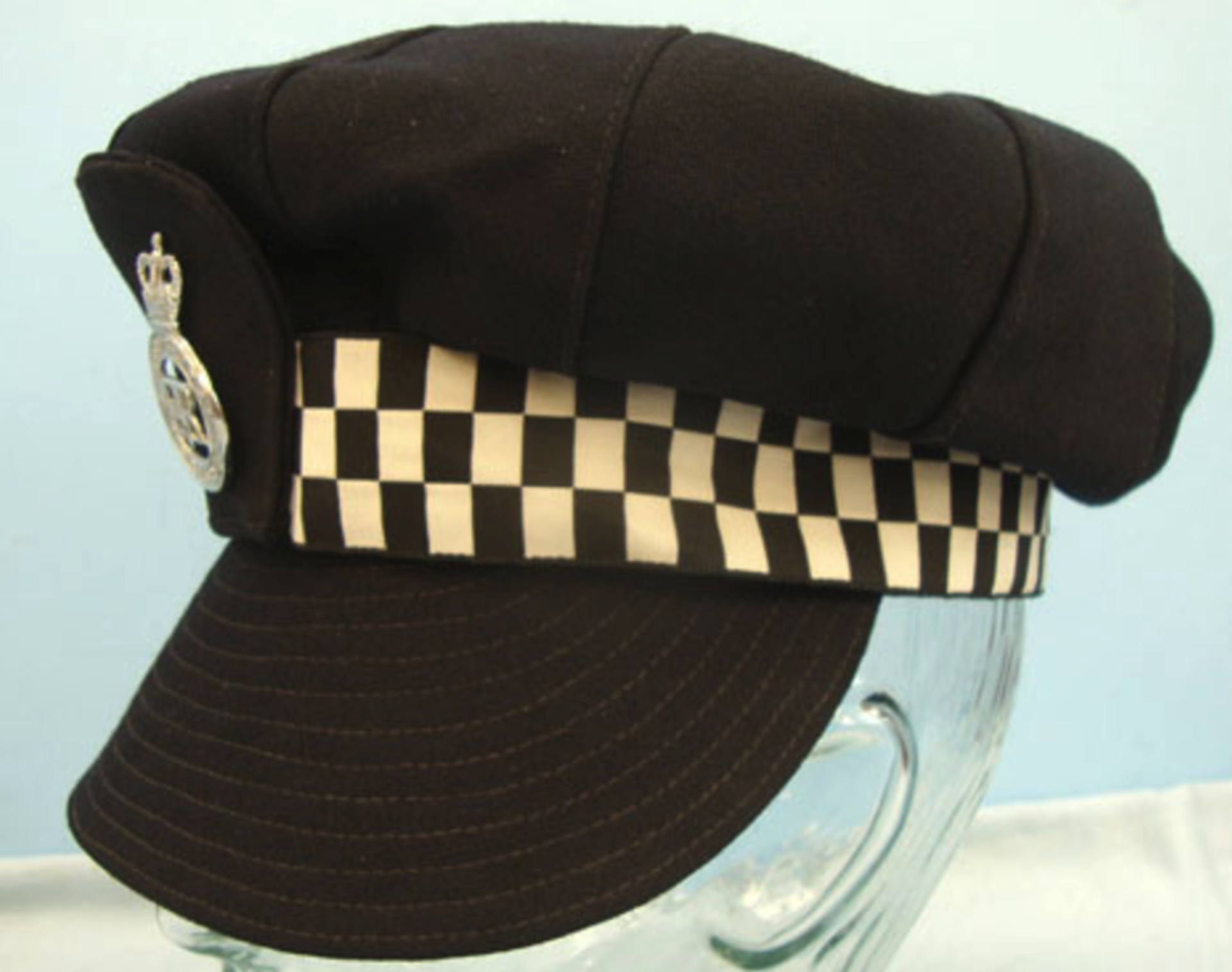 Rare Designer Metropolitan Police Womens Uniform Cap By Simone Mirman   This is a scarce 1967 era