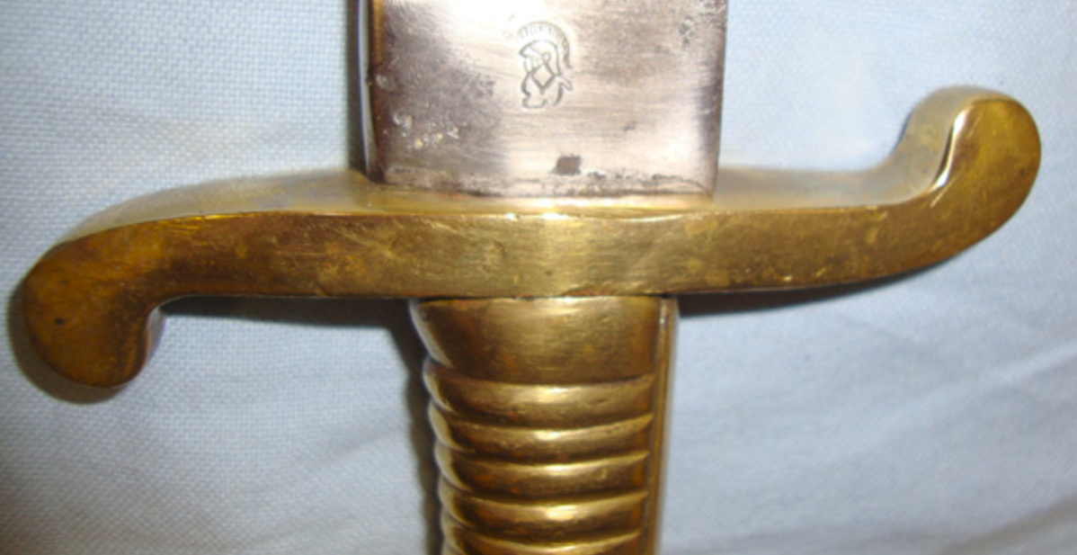 1855 Imperial Prussian Infantry Pioneers Short Sword Sidearm & Scabbard.   This is an excellent, - Image 2 of 3