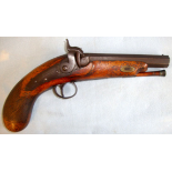 Victorian, English 1840-1850 John Cunningham, Manchester 20 Bore, Percussion Police Pistol With