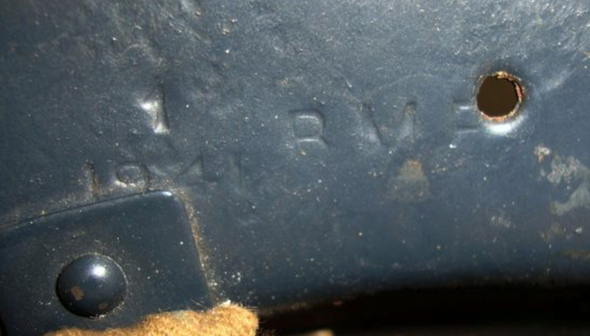 WW2 1941 Dated Home Front, British Police Constable's 'Tommy' Helmet Marked BMP.   This is a very - Image 2 of 3