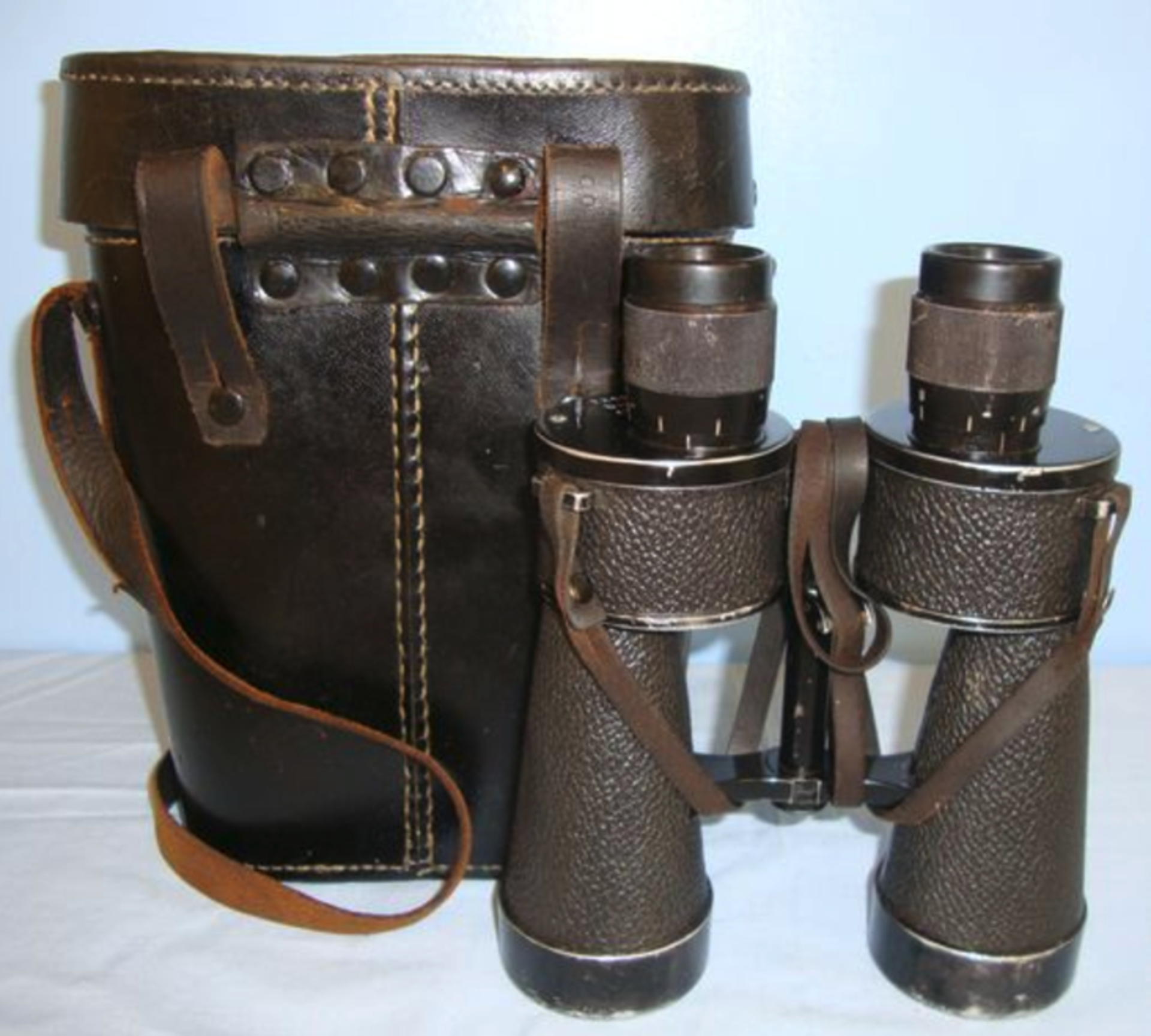 WW2, Nazi German 7 X 50 Magnification, Kriegsmarine Binoculars By 'beh' Ernst Leitz, Wetzlar, With - Image 2 of 3