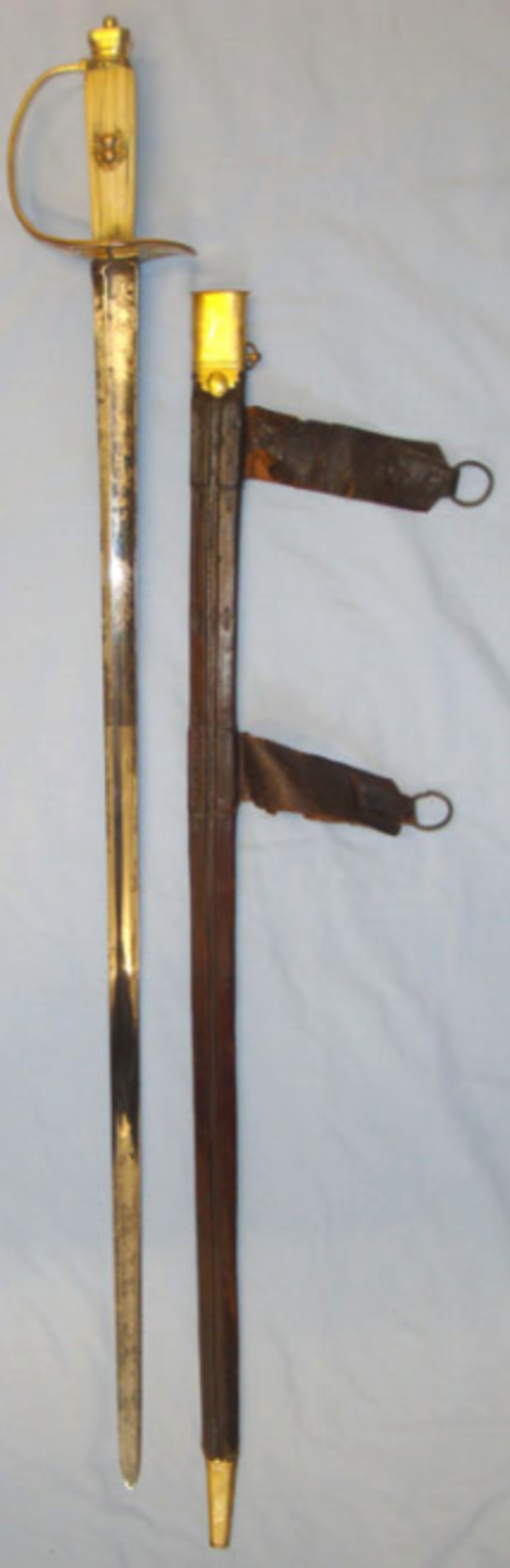 EXTREMELY RARE, Pre 1783 American War Of Independence American Infantry Officer's Sword With Antique