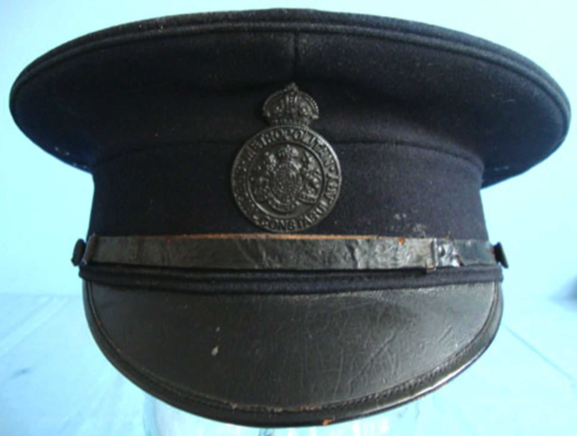 WW1 Metropolitan Special Constabulary Police Cap With Cap Badge to J. Compton Along with