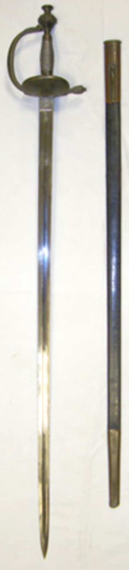 Model 1796 Prussian Infantry Officers Sword & Scabbard   A fine quality Model 1796 Pruissian