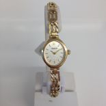 9CT Gold Accurist ladies watch Pre-owned
