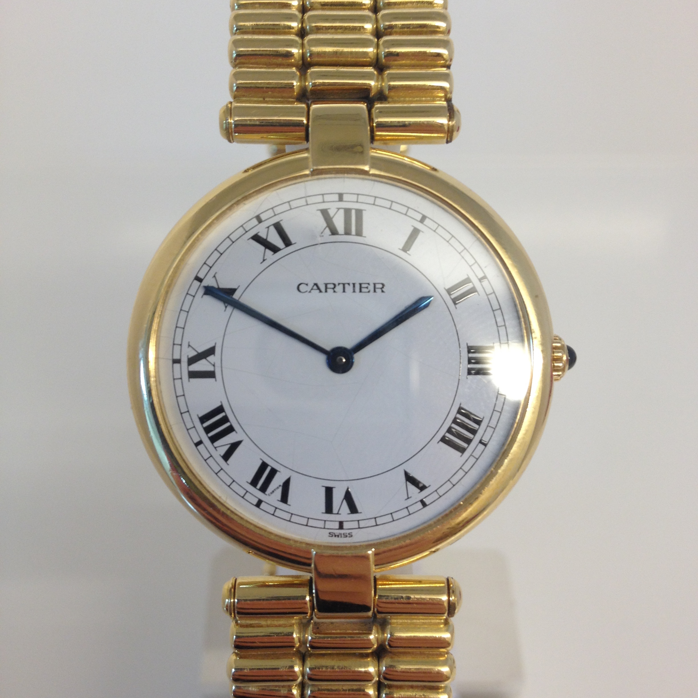 18ct yellow gold Cartier bracelet Watch Pre-Owned - Image 2 of 5