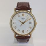 18ct Gold Gents Tissot Watch Pre-owned with box