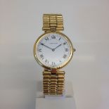 18ct yellow gold Cartier bracelet Watch Pre-Owned