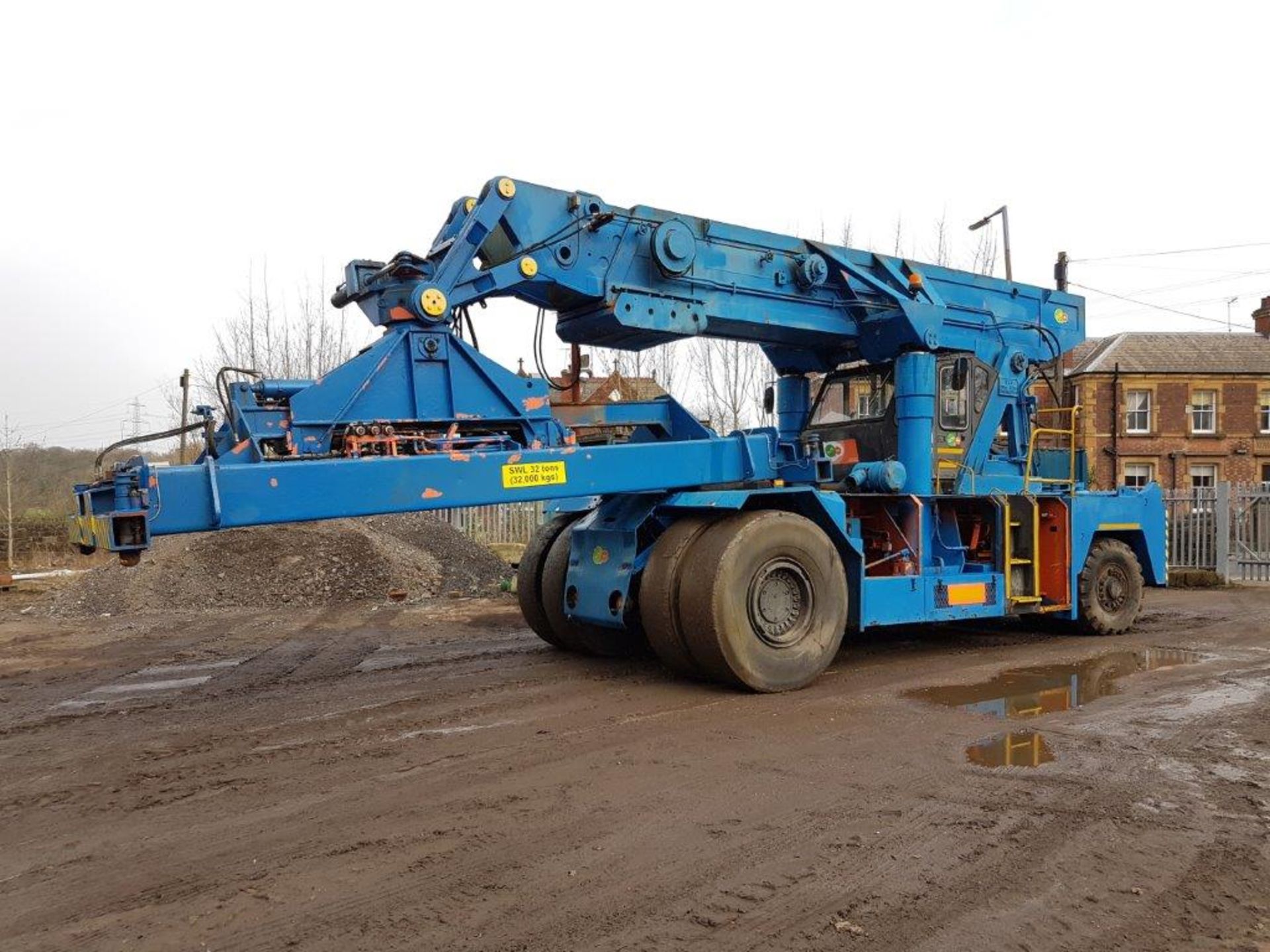 Belotti Container Reach Stacker Direct from work, 63 tonnes in weight and swl 32 tonnes