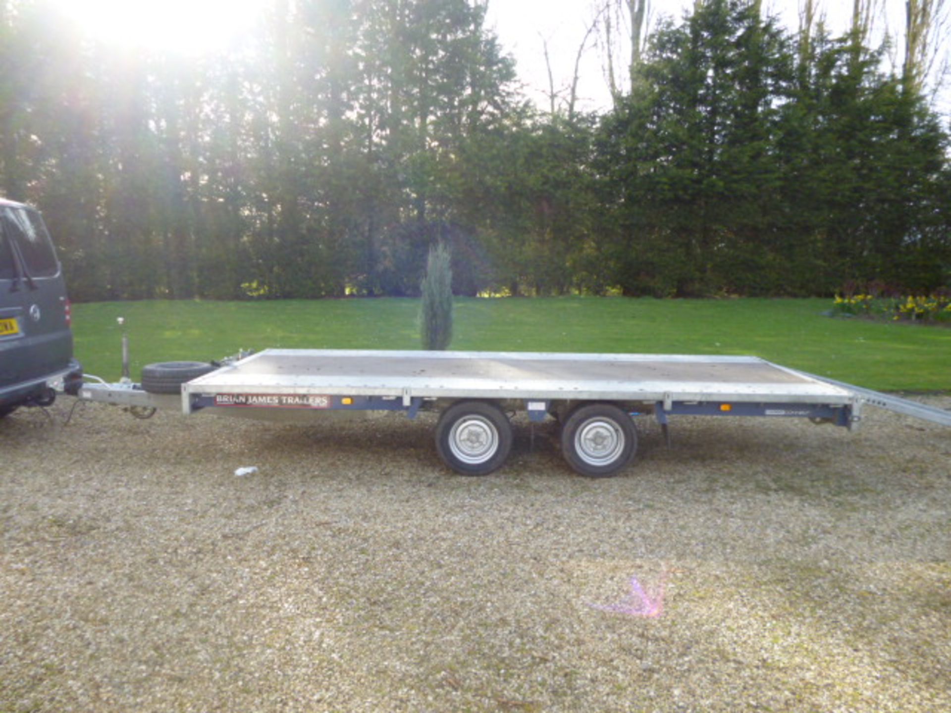 BRAIN JAMES FLAT BED TRAILER TWIN