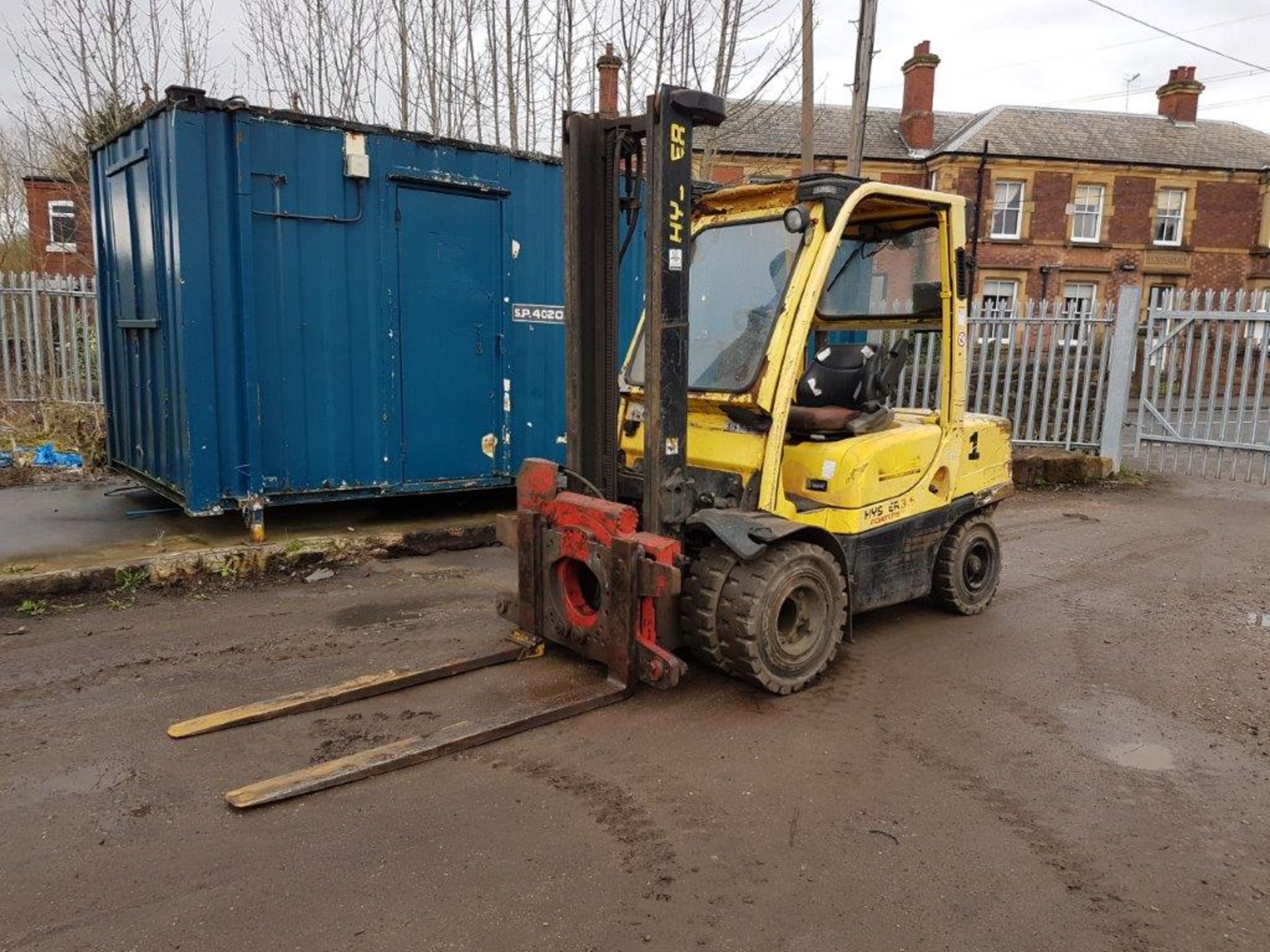 Hyster H35D Forklift 2007, good condition 3.5 tonne diesel truck with rotating forks - Image 2 of 2