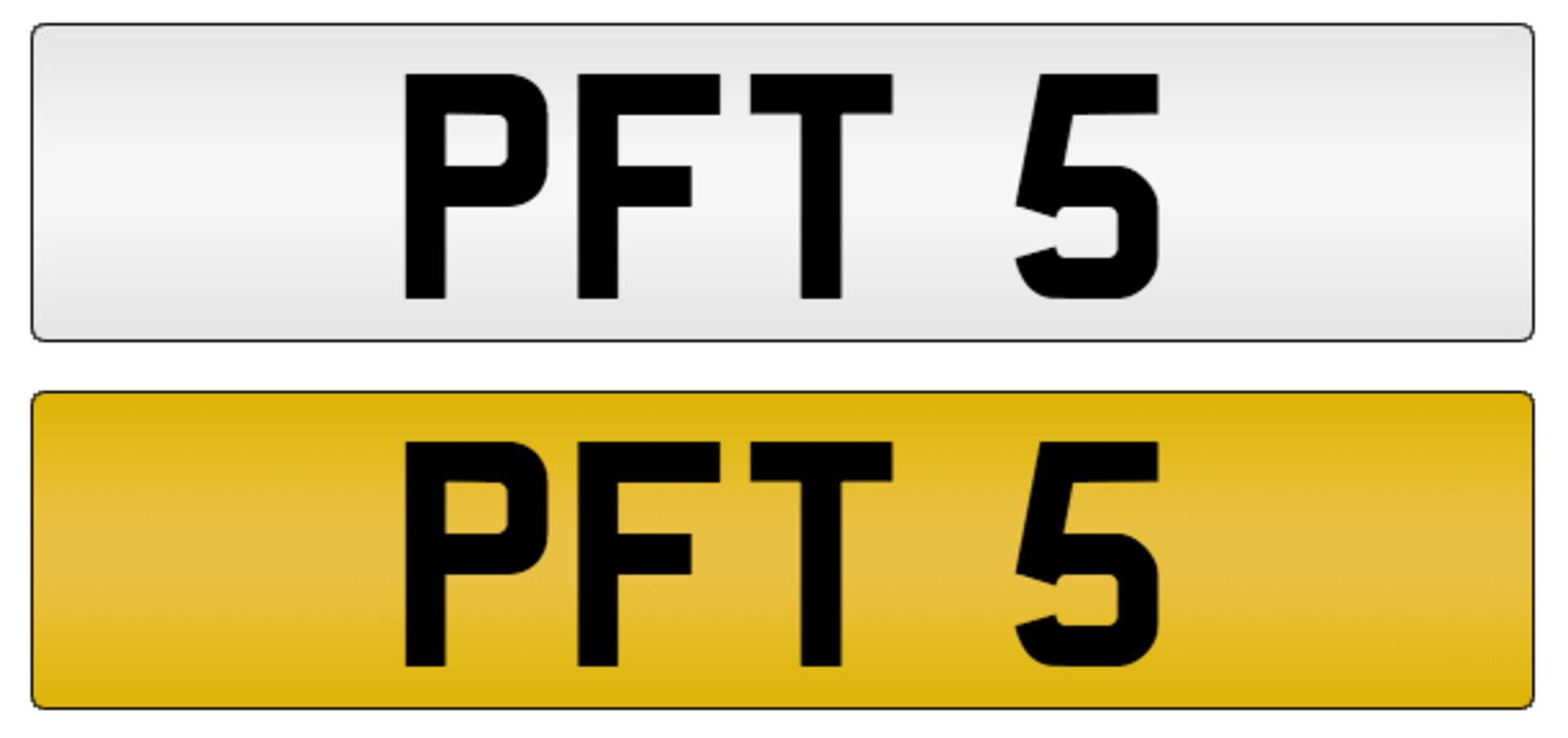 PFT 5 on DVLA retention certificate, ready to transfer