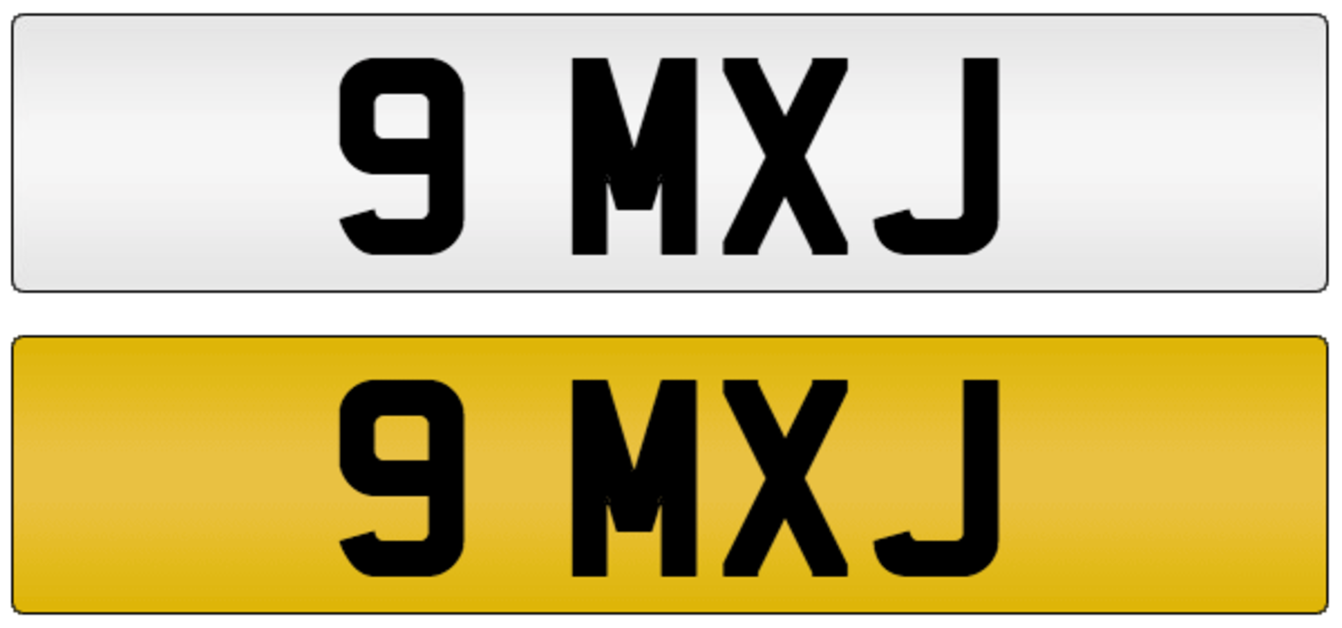 9 MXJ on DVLA retention certificate, ready to transfer