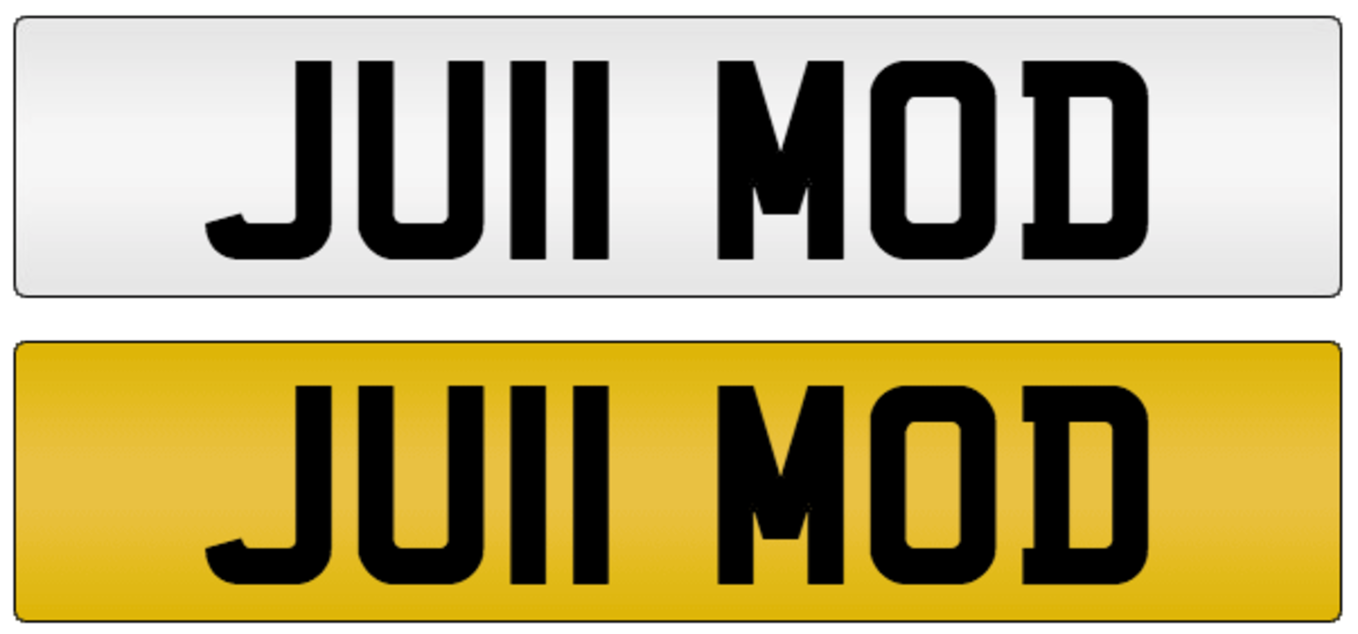 JU11 MOD on DVLA retention certificate, ready to transfer