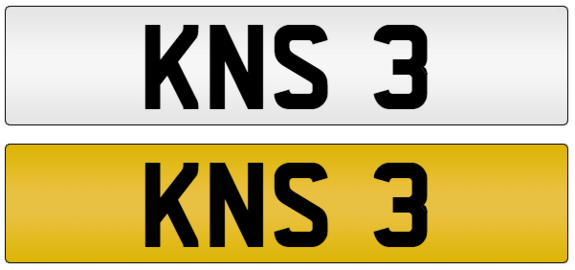 KNS 3 on DVLA retention certificate, ready to transfer