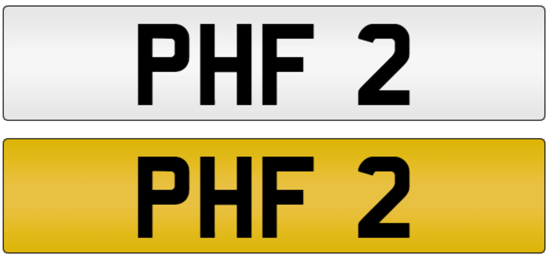 PHF 2 on DVLA retention certificate, ready to transfer