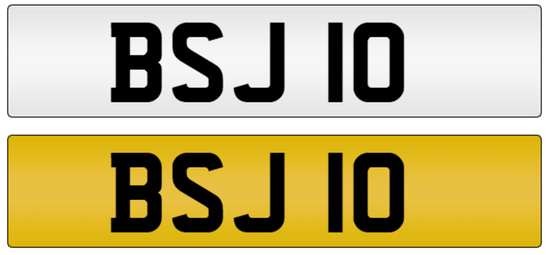 BSJ 10 on DVLA retention certificate, ready to transfer