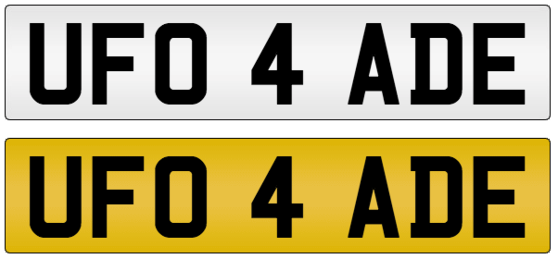 UF0 4 ADE on DVLA retention certificate, ready to transfer