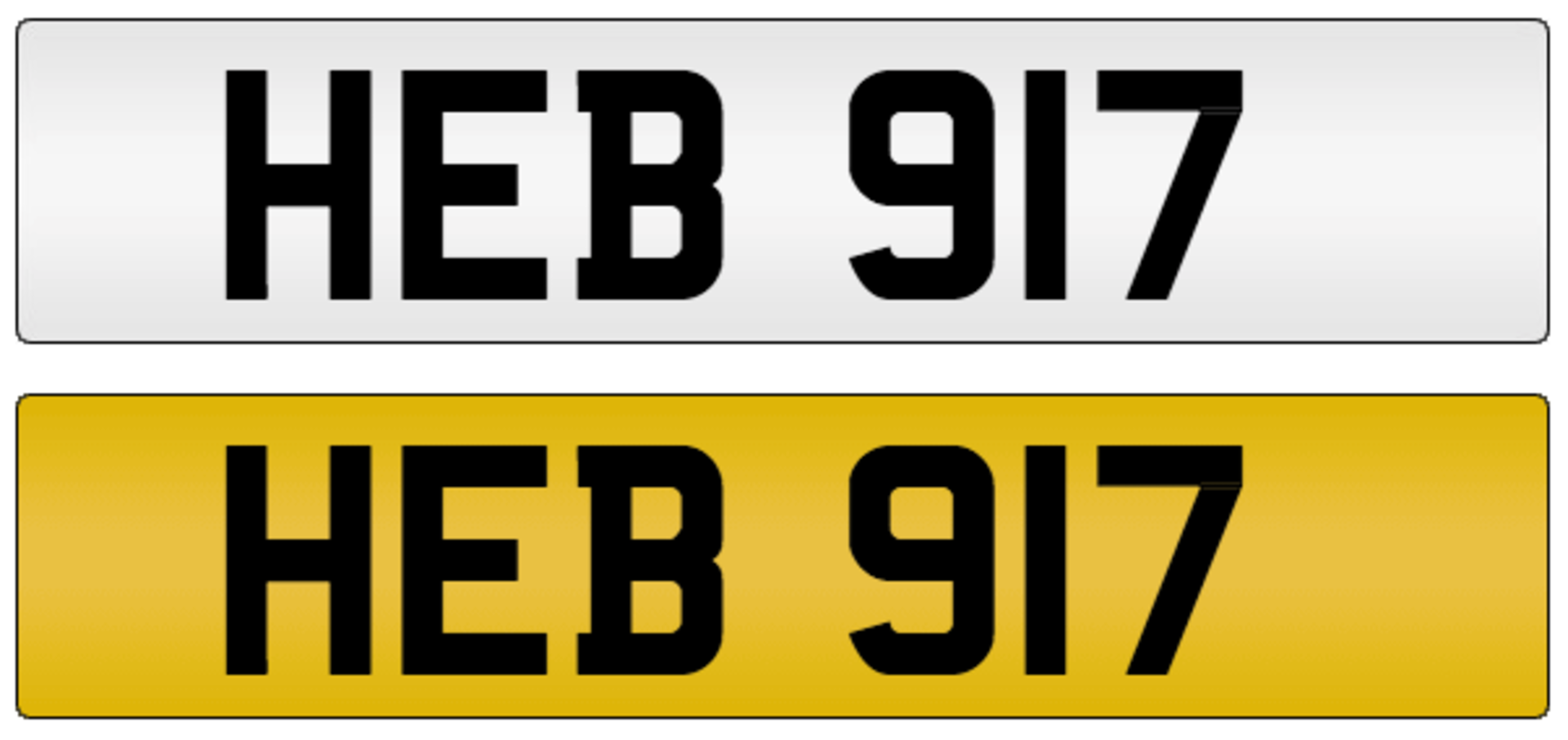 HEB 917 on DVLA retention certificate, ready to transfer