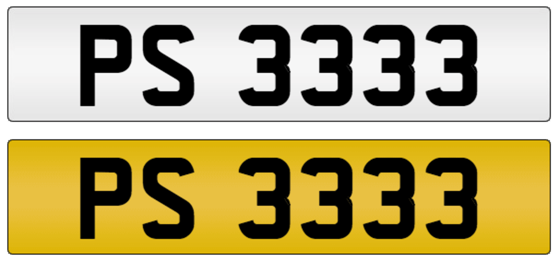 PS 3333 on DVLA retention certificate, ready to transfer