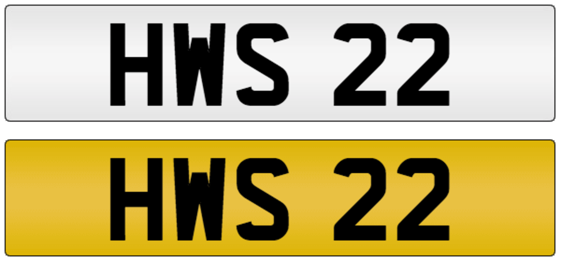 HWS 22 on DVLA retention certificate, ready to transfer