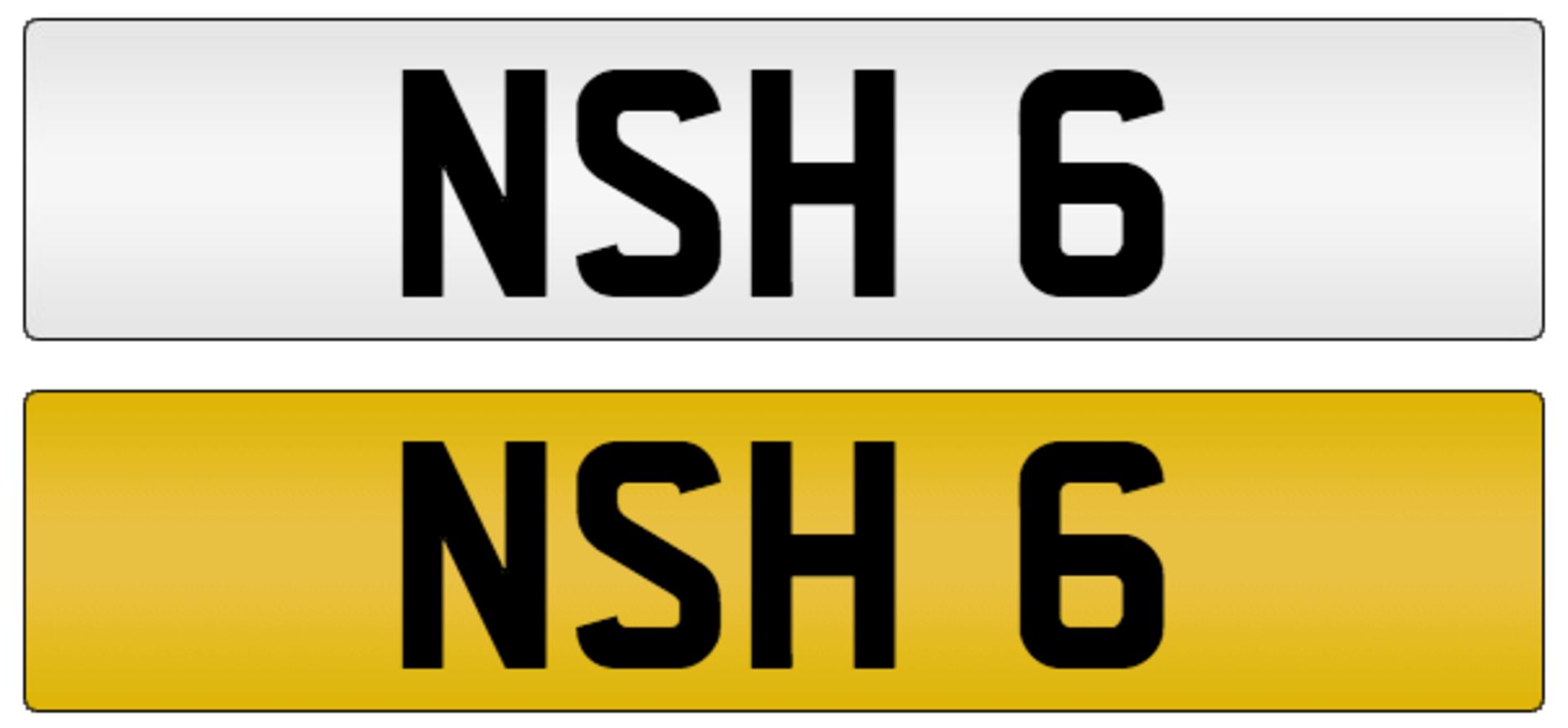 NSH 6 on DVLA retention certificate, ready to transfer