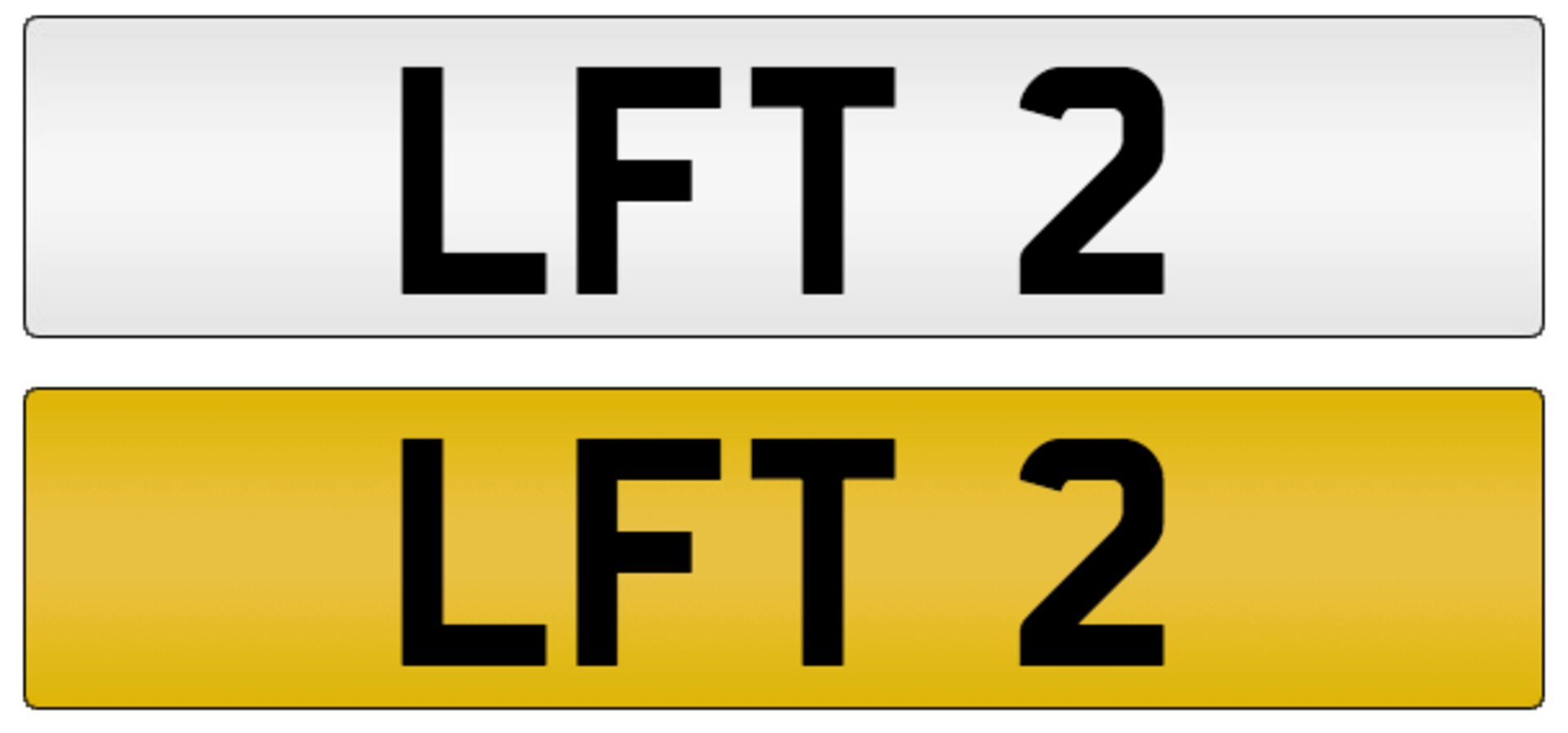 LFT 2 on DVLA retention certificate, ready to transfer