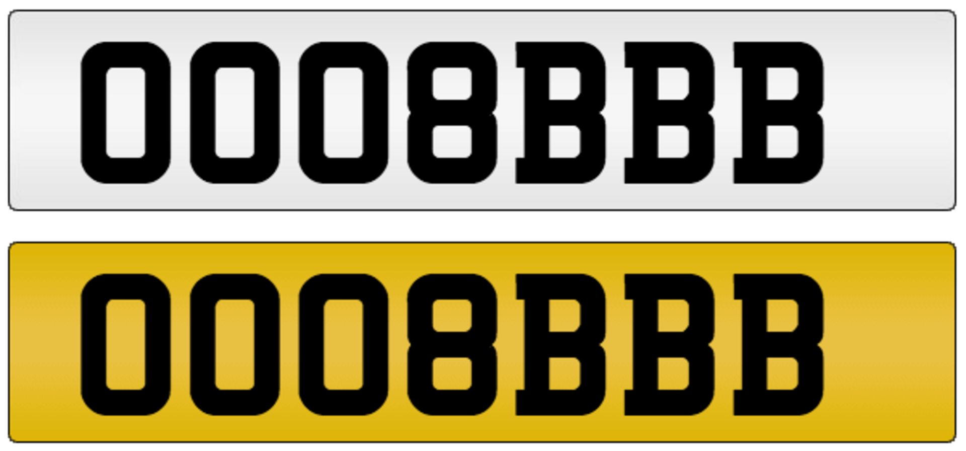 OO08BBB on DVLA retention certificate, ready to transfer