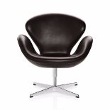 Leather Swan Inspired Chair Available in brown The leather reproduction Swan chair will add a