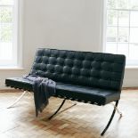 Barcelona 2 seat sofa The Barca chair is based upon an iconic chair design created for the 1929
