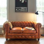 Shoreditch Leather Chesterfield 2-Seater Sofa Handmade Shoreditch leather Chesterfield 2 seater sofa
