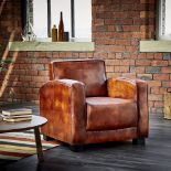 Jazz Leather Club Armchair Jazz leather armchair is inspired by simple art deco lines with plenty of