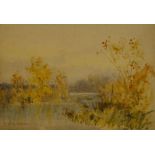 Green, David Gould (1854-1917) R.I. Watercolour, titled "Rickmansworth" signed and dated (1892) by