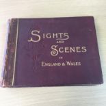 Leather bound volume - Sights and Scenes in England and Wales Vol II - Over 300 full page