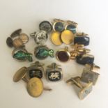 A good group of vintage cufflinks. Includes free UK delivery