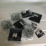 Trade quanity - 9 x brand new carded handcrafted genuine crystal rings. Includes free UK delivery.