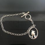 SILVER 925 T-BAR BIRD TOGGLE BRACELET. Carried an original RRP of £19.99. Includes free UK delivery