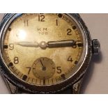 Ww2 German Kreigmarine Mans Watch, 720 Movement In Good Condition.Orginal