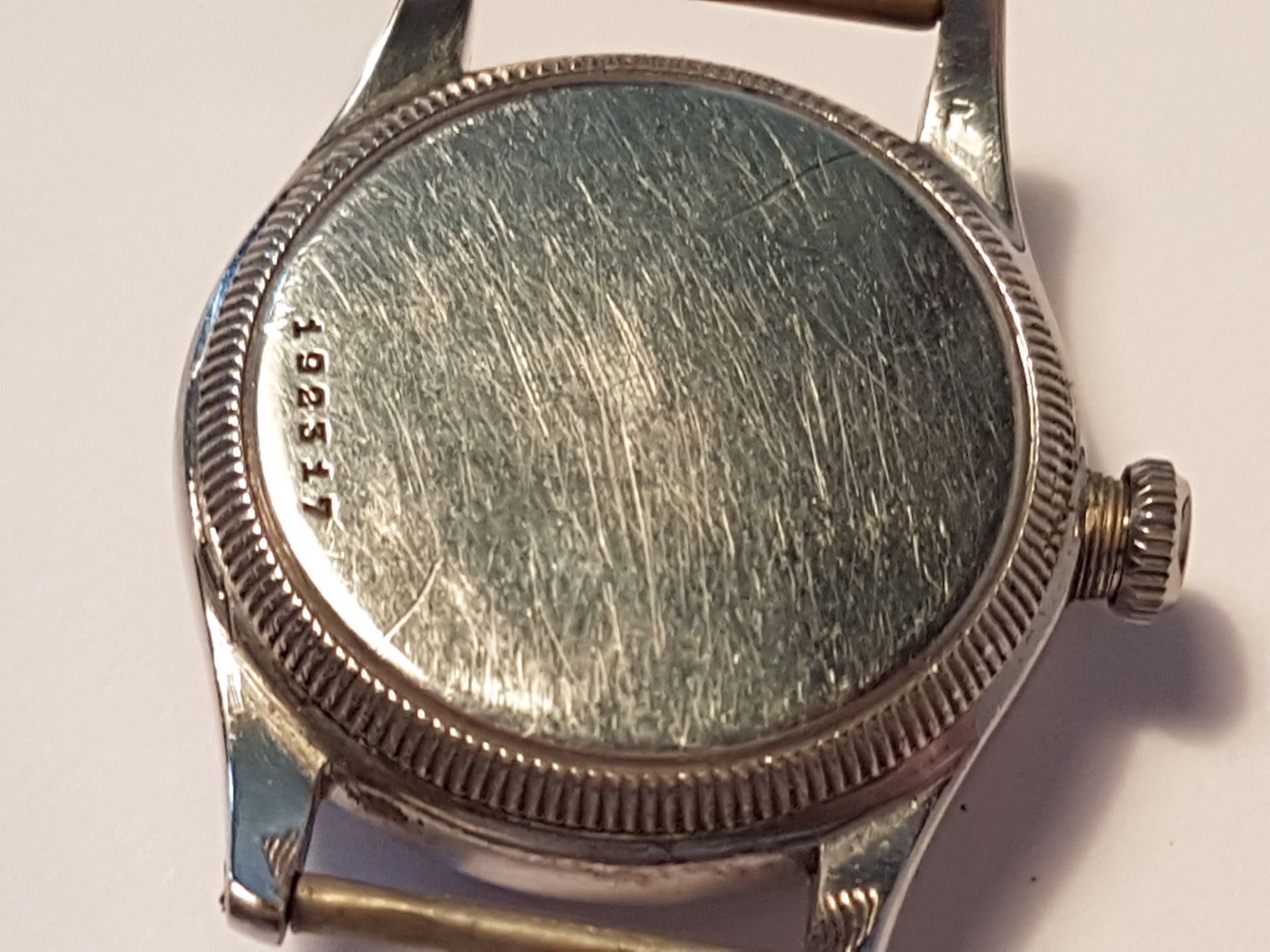 Rolex Ww2 1940S Mans Watch Stainless Steel With Screw Down Back , Rolex Movement 15 Rubi. Orginal, - Image 4 of 7