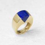 Tiffany & Co. 18k Yellow Gold Lapis Lazuli Ring