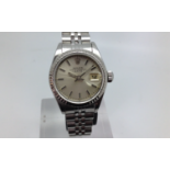 ROLEX LADIES OYSTER DATE PERPETUAL 69174 STAINLESS STEEL WATCH