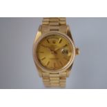 Rolex day date president 18038 18ct solid gold with vintage Rolex box