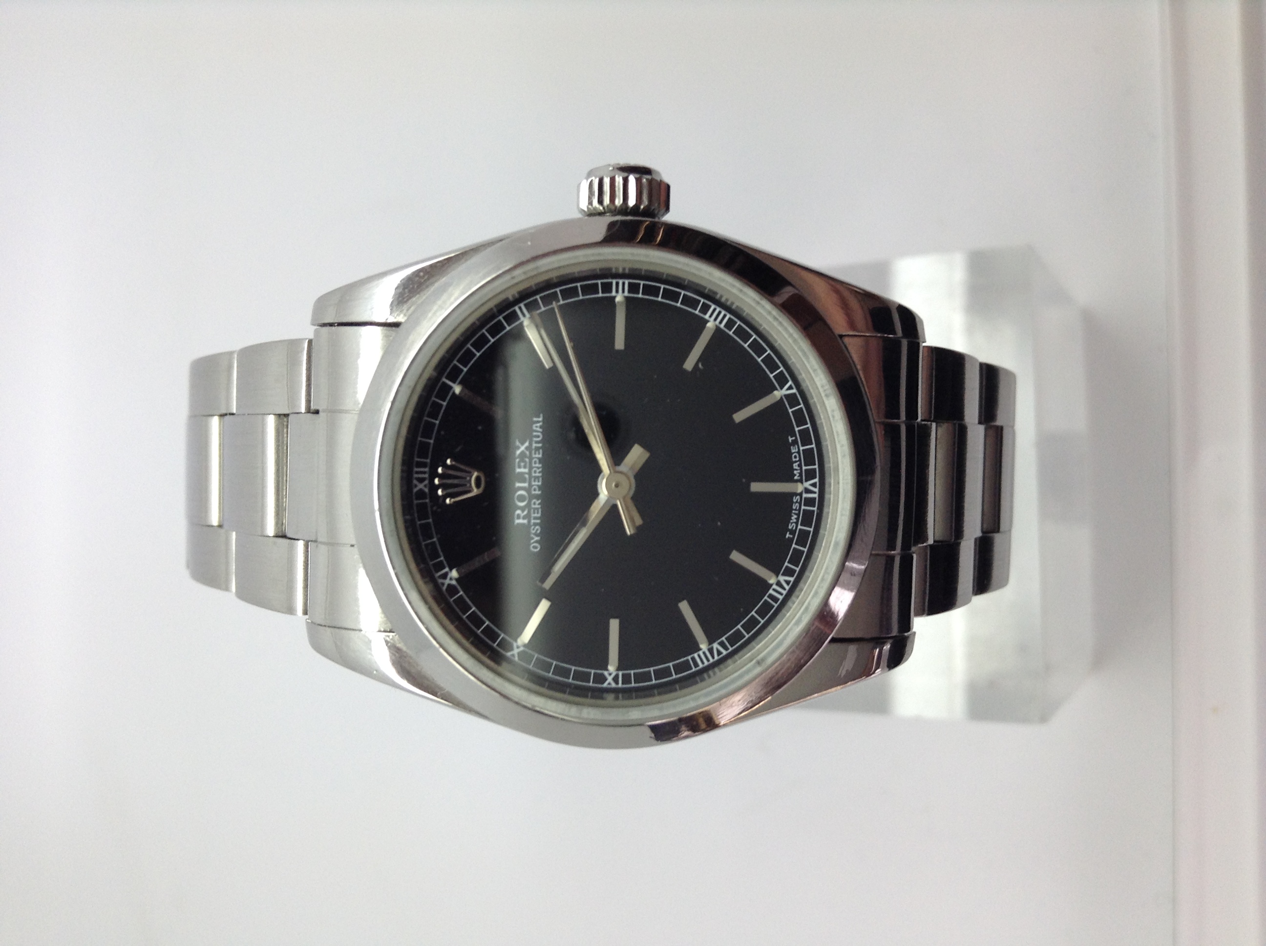 ROLEX UNISEX OYSTER PERPETUAL 67480 STAINLESS STEEL - Image 2 of 4