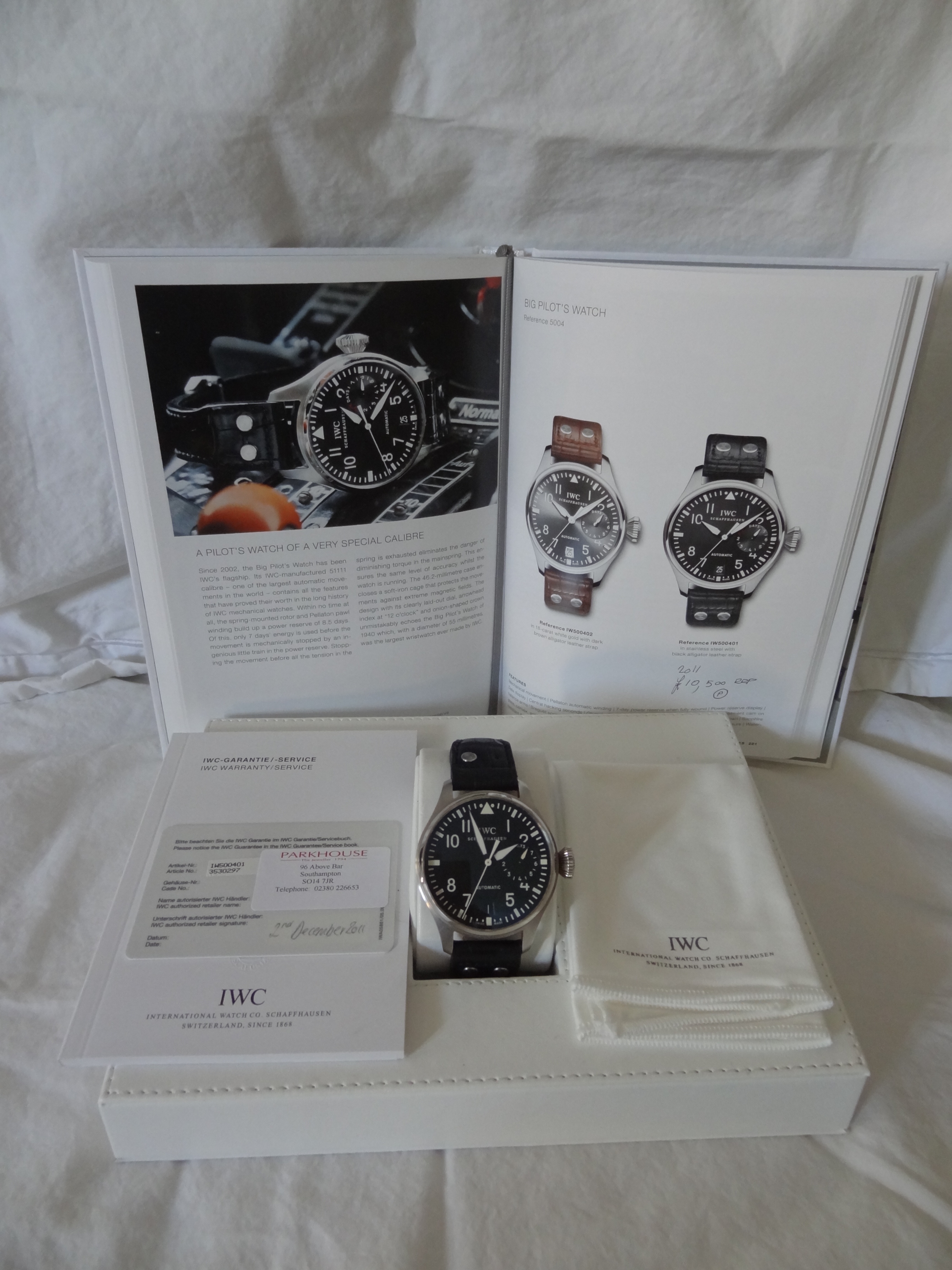 IWC Schaffhausen, Big Pilot Automatic Stainless Steel Gentlemans' Wristwatch IW500401 - Image 3 of 11