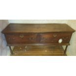 Georgian Lowboy 2 Drawer Front